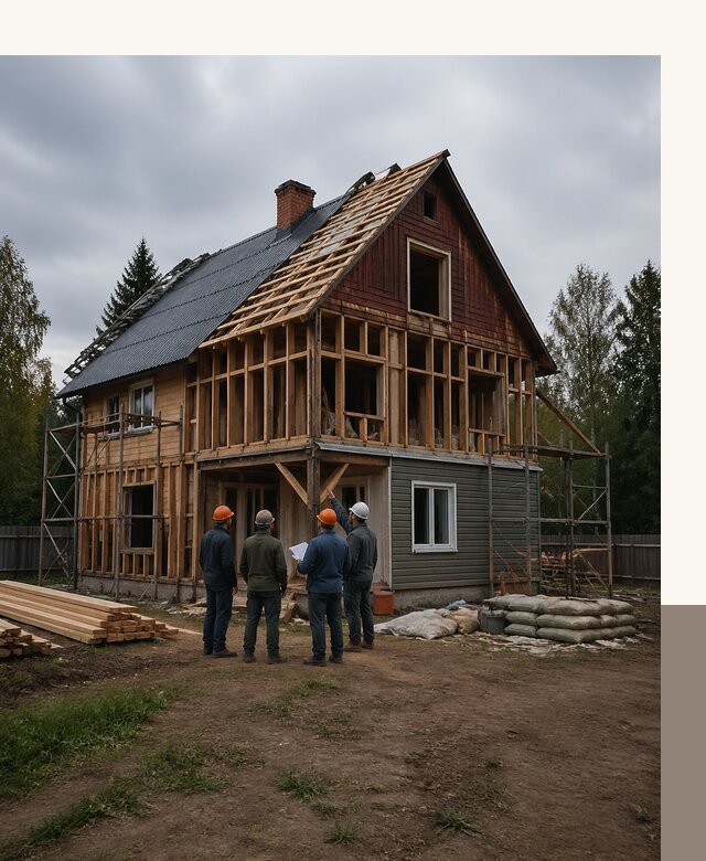 Реконструкция дачного дома в Чапаевске под ключ с проектом